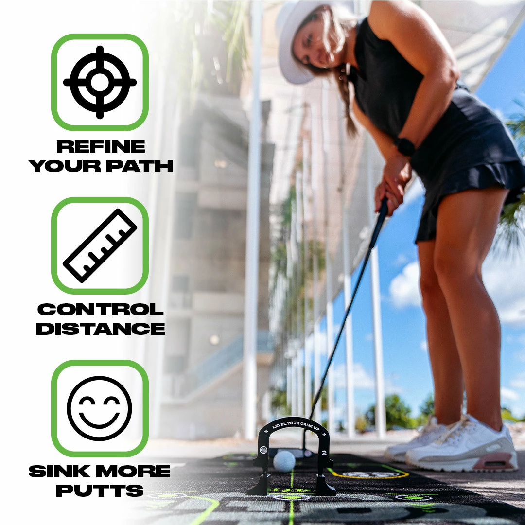 Back 2 Basics Golf 2x Staggered Putting Gate Stands | Pair With Your Putting Gates For Indoor Use 6 Back 2 Basics Golf 2x Staggered Putting Gate Stands | Pair With Your Putting Gates For Indoor Use - Image 4