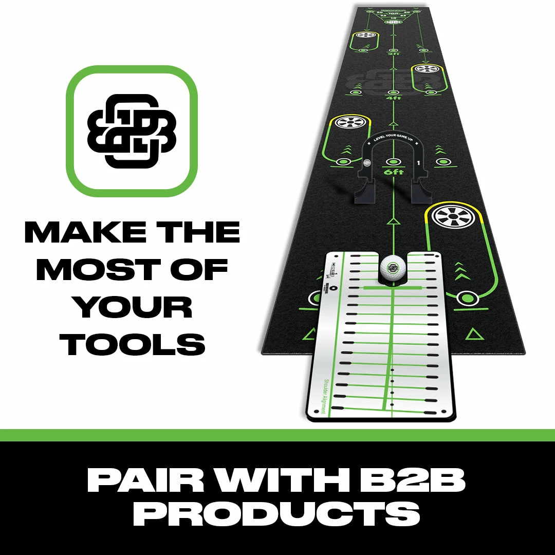 Back 2 Basics Golf 4x Staggered Putting Gates | With Or Without Stands | 4 Different Sizes | Portable Golf Training Accessory | Indoor & Outdoor 6 Back 2 Basics Golf 4x Staggered Putting Gates | With Or Without Stands | 4 Different Sizes | Portable Golf Training Accessory | Indoor & Outdoor - Image 4