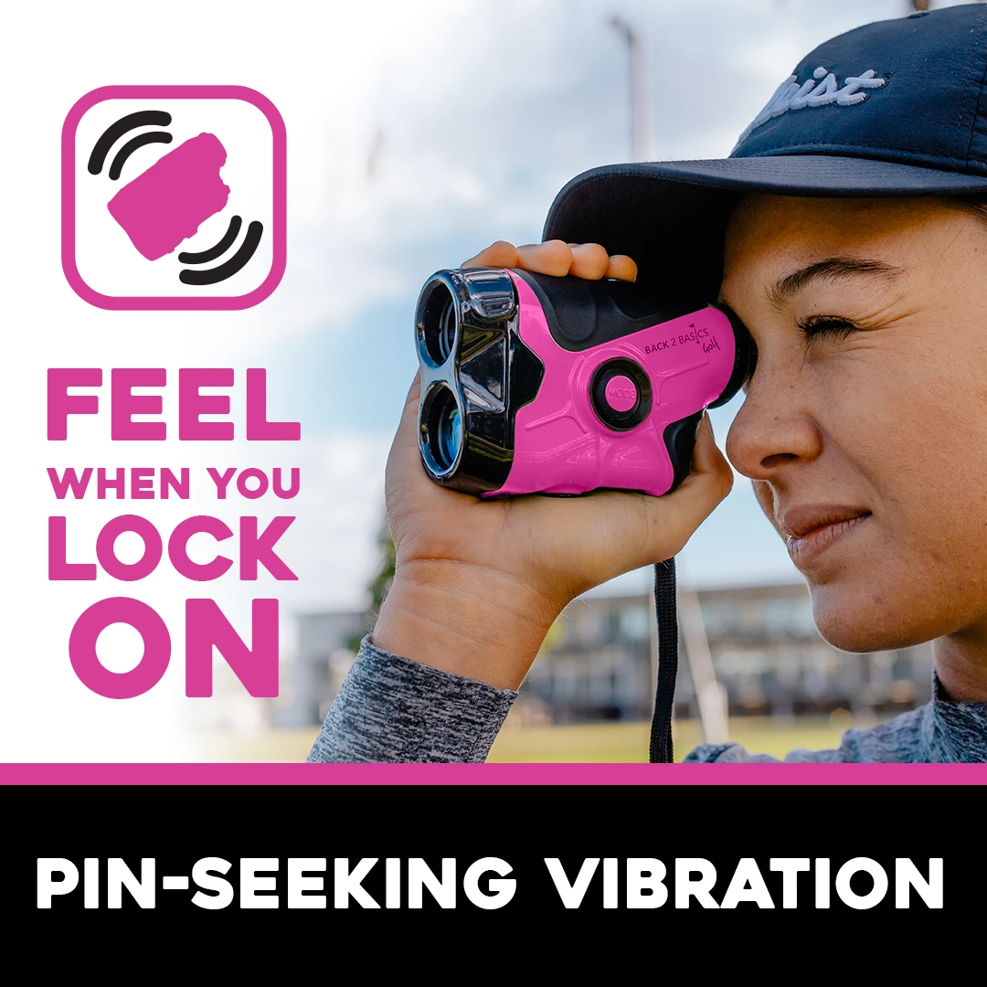 Back 2 Basics Golf ProVision Range Finder | Pink 4 Back 2 Basics Golf ProVision Range Finder | Pink - Image 2