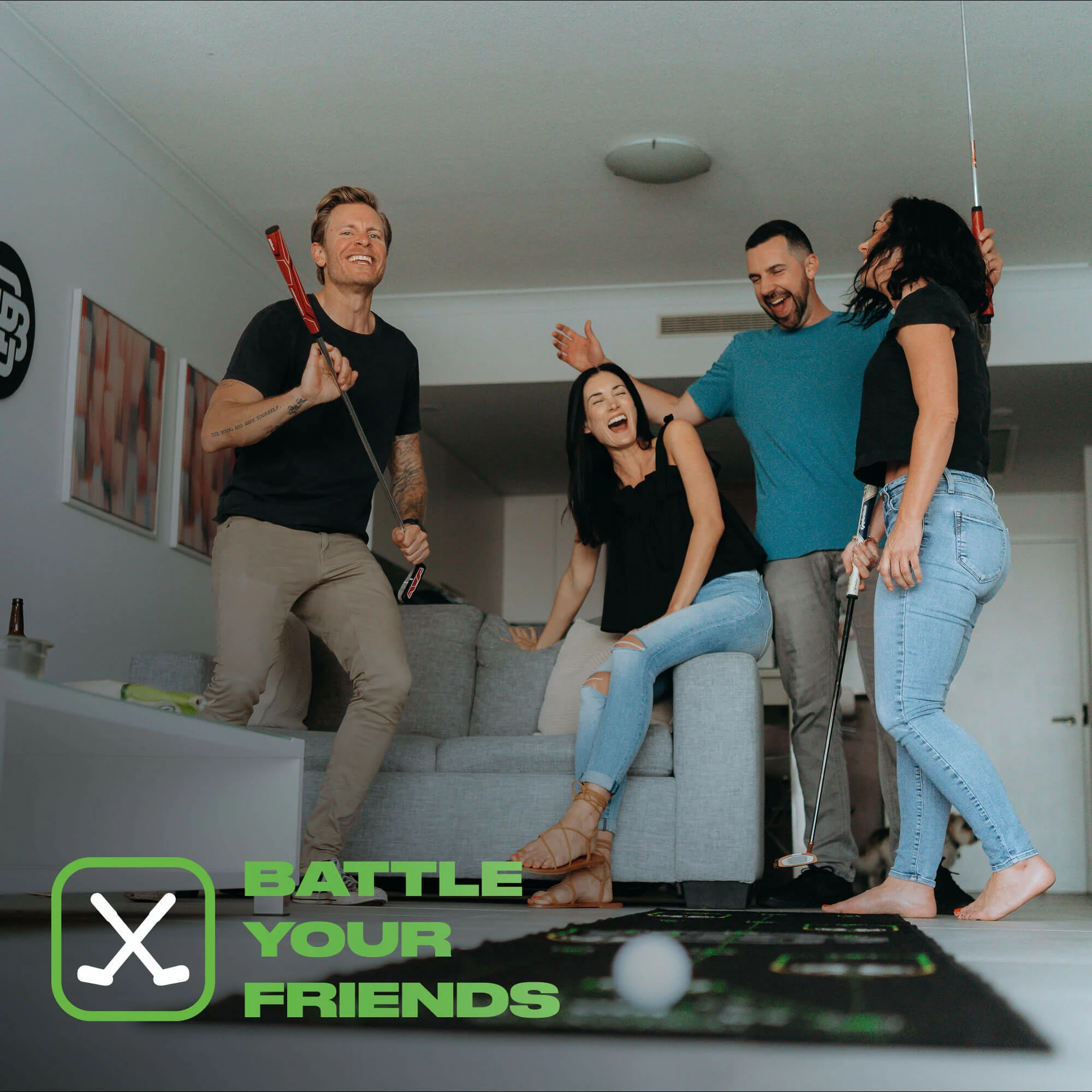 Back 2 Basics Golf Back 2 Basics Play-Off Putting Mat 4 Back 2 Basics Golf Back 2 Basics Play-Off Putting Mat - Image 2